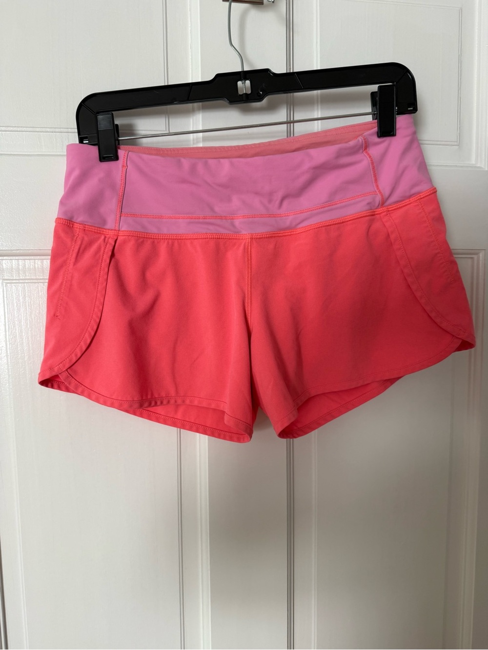 Lululemon Two-Tone Pink & Coral Active Shorts
